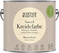 2,5L Sch&ouml;ner Wohnen Naturell Kreidefarbe Muschelliebe, Leichtes Hellbeige