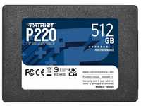 Patriot Memory P220 Internes Solid State Drive 512GB SSD SATA 3 2,5 Zoll