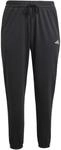 Adidas Damen Essentials 3-Stripes French Terry Cuffed Pants, Black, S