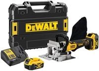 DEWALT - Lamellenfr&auml;se 18V XR Brushless + 2 Akkus 5Ah + Ladeger&auml;t + Koffer T-STAK -