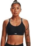 Under Armour Damen Sport BH Infinity Mid Covered Sport-BH, Black/Black/Jet Gray