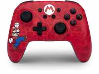 Verbesserter Kabelloser PowerA-Controller für Nintendo Switch - Here We Go Mario,
