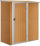 vidaXL Gartenhaus 180,5x97x209,5 cm Verzinkter Stahl Holzoptik