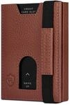 VON HEESEN Slim Wallet mit XL M&uuml;nzfach & RFID-Schutz - Leder Geldbeutel - Mini