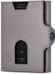 VON HEESEN Slim Wallet mit XL M&uuml;nzfach & RFID Schutz - Leder Geldb&ouml;rse Herren klein