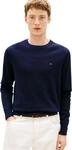 Tommy Hilfiger Herren Pullover Cashmere Crew Neck Strickpullover, Blau (Desert Sky),