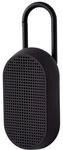 Lexon MINO T Bluetooth-Lautsprecher mit Karabiner, wasserabweisend (Schwarz)