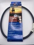 TRIXIE Leuchtring f&uuml;r Hunde XS-XL schwarz-rot &ndash; Leuchtendes Hundehalsband, ideal