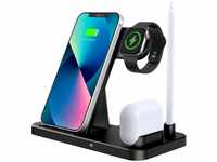 LECHLY Wireless Charger, 4 in 1 Induktive ladestation für Apple Watch Airpods Pro,