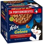 Felix Katzennassfutter Sensations Gelees Geschmacksvielfalt vom Land, 4er Pack...