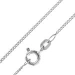 trendor Panzerkette Wei&szlig;gold 585 Gold 14 Karat Breite 1,1 mm zeitloser Halsschmuck