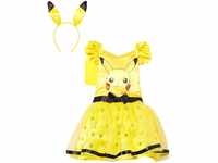 (PKT) (9911598) Child Girls Pikachu Costume Dress (4-6yr)