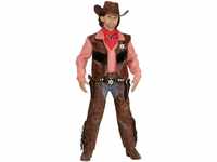 "COWBOY" (shirt with vest, chaps, hat) - (128 cm / 5-7 Years)