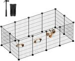SONGMICS Freilauf, DIY-Kleintiergehege, Kleintierk&auml;fig, Kaninchen,...
