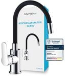 B&auml;chlein K&uuml;chenarmatur Serio mit flexiblem Hals &ndash; 360&deg; schwenkbarer Auslauf f&uuml;r