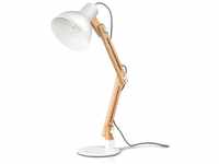 tomons Schreibtischlampe, LED Tischlampe im Klassichen Holz-Design,...