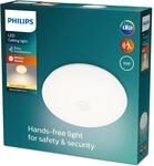 Philips myLiving LED Mauve Deckenleuchte mit Bewegungsmelder, 17W, Wei&szlig;, 16 Watt