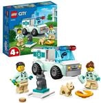 LEGO 60382 City Tierrettungswagen, Tierspielzeug mit Hunde- und Katzenfiguren...