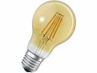 LEDVANCE Smarte LED-Lampe mit WiFi-Technologie für E27-Sockel, goldenes Glas