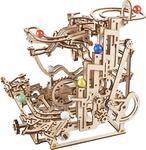 UGEARS DIY-Mechanische Holzkugelbahn - Marble Run 3D Holzpuzzle f&uuml;r Erwachsene -