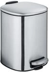 WENKO Kosmetik-Treteimer Alassio, Abfalleimer 5 Liter Volumen, hochwertiger