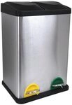 MSV M&uuml;lleimer M&uuml;lltrennsystem 40 L (2x20 Liter) mit Inneneimer gro&szlig;e