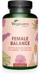 Vegavero Female Balance | 180 Kapseln | M&ouml;nchspfeffer, Frauenmantel, Eisen,