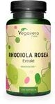 Vegavero Rhodiola Rosea Kapseln 120 St&uuml;ck - 200 mg Rosenwurz Extrakt...
