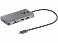 StarTech.com USB C Multiport Adapter, USB C auf Dual HDMI Video, 4K 60Hz, 5Gbit/s