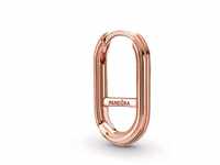 Pandora ME Link Ohrring mit 14 Karat rosévergoldeter Metalllegierung, Kompatibel mit