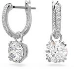Swarovski Stilla Ohrh&auml;nger, Rhodinierte Ohrstecker mit Strahlenden Kristallen
