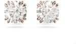Swarovski Stilla Ohrringe, Ros&eacute; Vergoldete Ohrstecker mit Klaren Swarovski