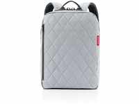 reisenthel classic backpack M rhombus light grey - durchdachter Rucksack, modernes