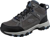 Skechers Herren SELMEN MELANO Wanderstiefel, Gray Leather W/Synthetic & Mesh, 39.5 EU
