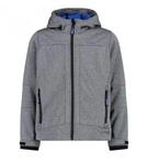 CMP - Kinderjacke mit fester Kapuze, Schwarz Mel.-Royal, 152