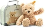 Steiff Kuscheltier Jimmy Teddyb&auml;r im Koffer, S&uuml;&szlig;es Stofftier mit...