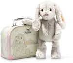 Steiff Kuscheltier Hoppie Hase im Koffer, S&uuml;&szlig;es Stofftier mit Kunststoffaugen,