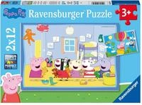 Ravensburger Kinderpuzzle 05574 - Peppas Abenteuer - 2x12 Teile Peppa Pig Puzzle f&uuml;r