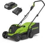 Greenworks 24V Kabelloser Akku Rasenm&auml;her mit b&uuml;rstenlosem Motor f&uuml;r kleinere