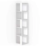 Vicco Eckregal Lio, Wei&szlig;, 33.3 x 162.2 cm, zur Aufbewahrung von B&uuml;chern und Deko in