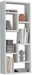 Wohnling Wandregal Wei&szlig; 36x90x13,5 cm Holz Design H&auml;ngeregal modern, Wandboard
