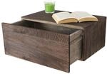 Mendler Wandregal HWC-C55, Shabby-Look, Vintage 21x46x30cm - braun |...