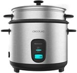 Cecotec Elektrischer Reiskocher 1,8 L RiceFusion 7000 Edelstahl, 700 W, 10 Portionen,