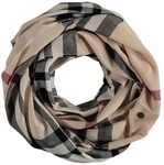 FRAAS Loop Schal 60 x 78 cm - Made in Germany - Karierter Schlauch-Schal f&uuml;r Damen -