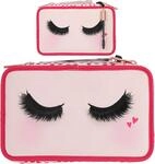 Depesche TOPModel 3-Fach Federtasche 11481 Beauty Girl gef&uuml;llt mit Wimpern