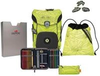 DER DIE DAS leichter Schulranzen, ErgoFlex Easy Superflash Neon &bdquo;Neon Fighter Set