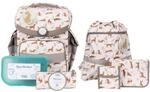 SCHOOL-MOOD Timeless Nordic Collection Schulranzen-Set 7-teilig Leopard