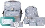 SCHOOL-MOOD Timeless Nordic Collection Schulranzen-Set 7-teilig Aqua