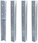 Wickey SolidLock Winkelanker aus feuerverzinktem Stahl f&uuml;r Spielt&uuml;rme, Schaukeln,