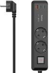Hama 5in1 Steckdosenleiste mit USB 65W Ladeger&auml;t (2 Steckdosen, 1 USB-A, 2 USB-C,